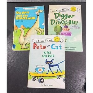 Lot Of  I Can Read Books, Danny And The Dinosaur, Pete The Cat, Digger The Dino